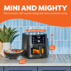 Instant Pot VORTEX ClearCook window with internal light showing food progress benefit no-heat-loss monitoring