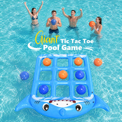 Instaywell tablero en uso en piscina con jugadores, genera entretenimiento grupal