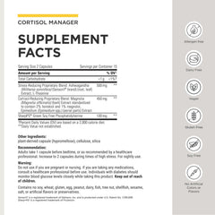 Integrative Therapeutics botella con etiqueta legible que destaca fórmula sin alérgenos