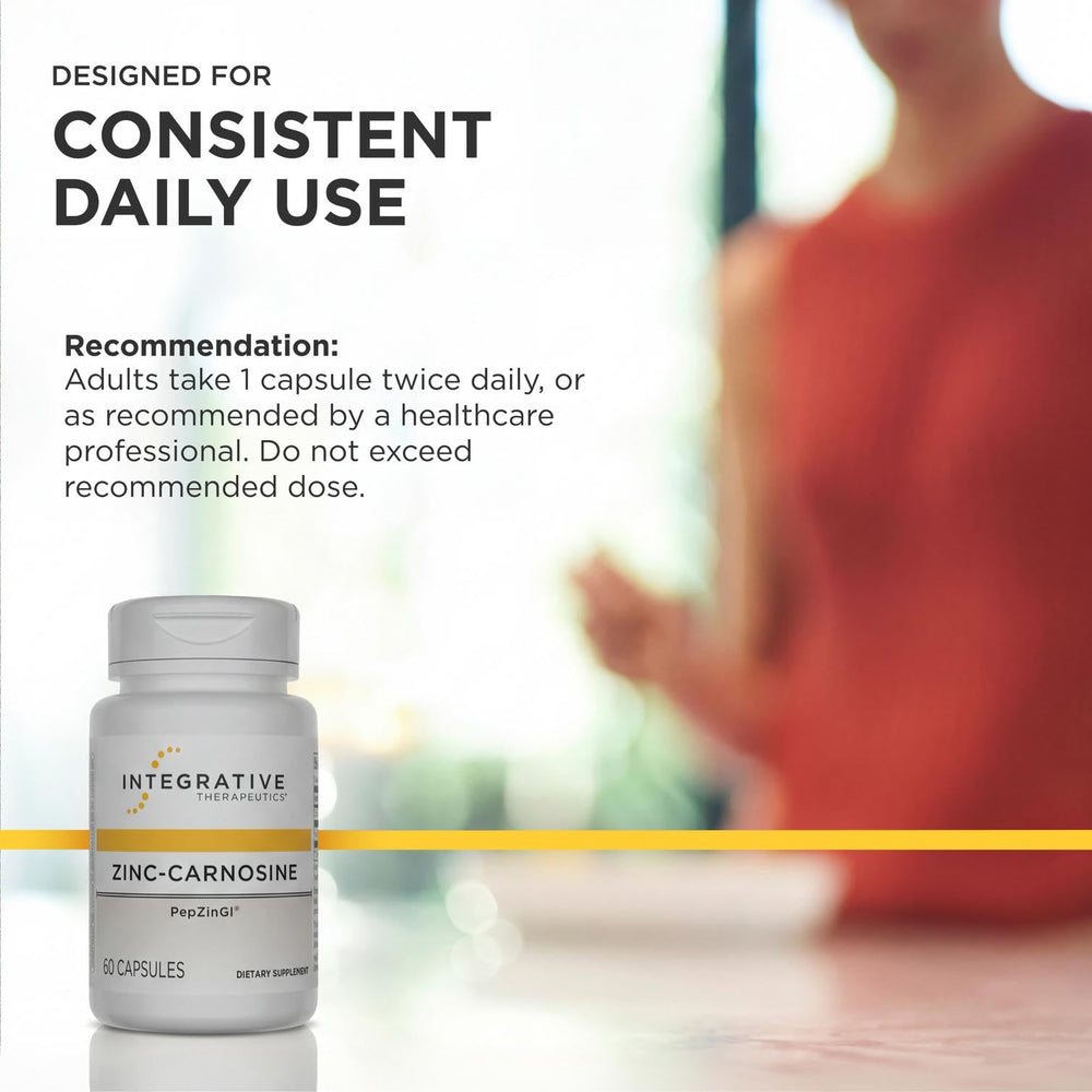 Integrative Therapeutics cápsulas integradas en rutina matutina para uso diario