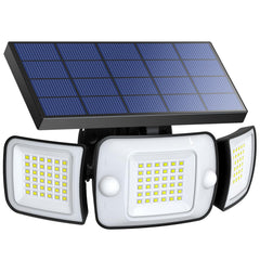 intelamp lámpara solar frontal mostrando el diseño y luz potente
