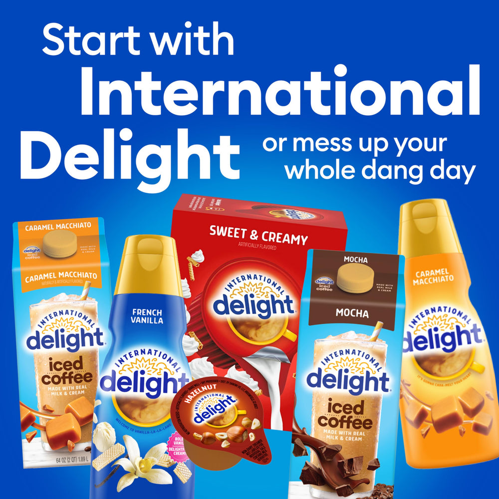 International Delight etiqueta de ingredientes mostrando información clara