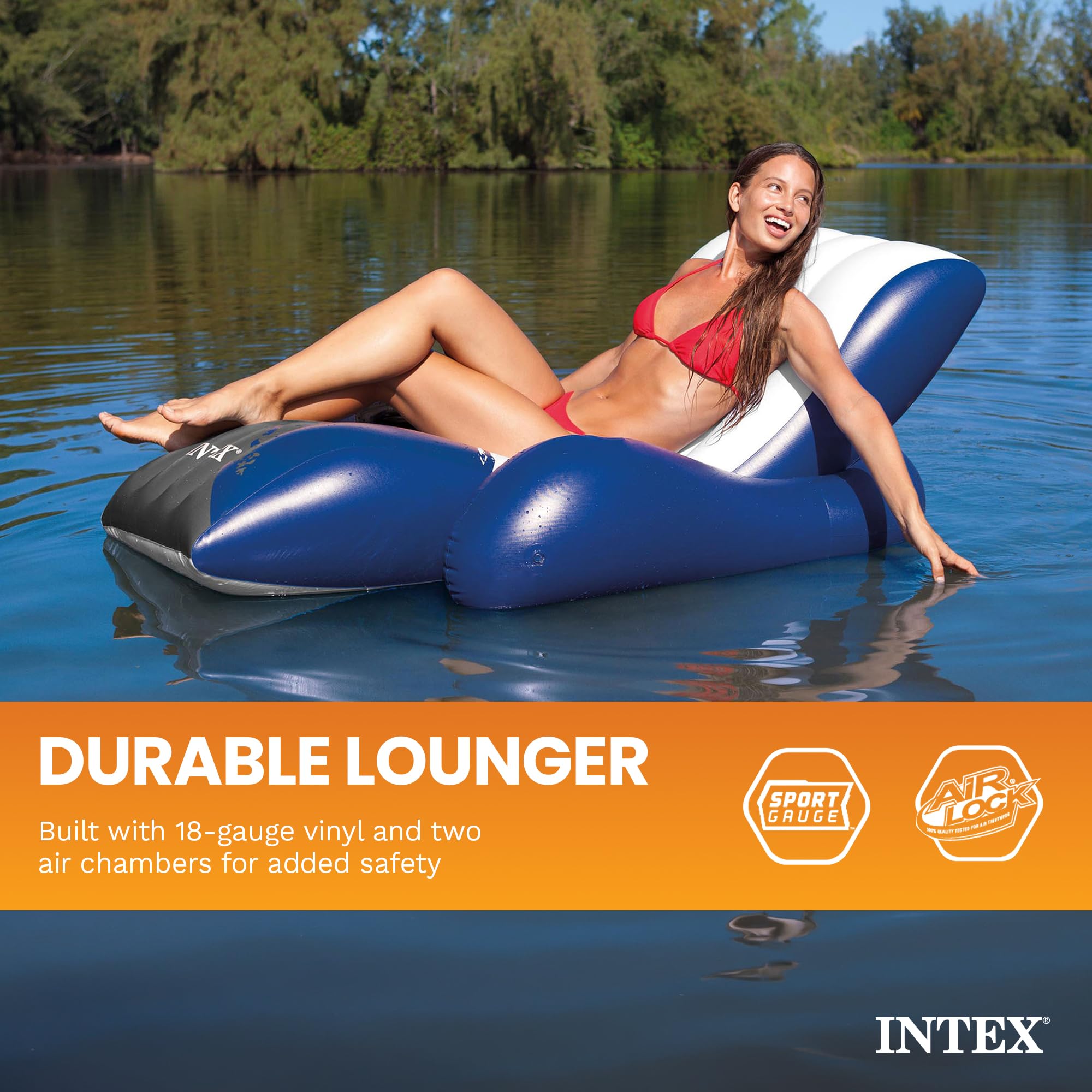 Intex asas reforzadas facilitando transporte y seguridad