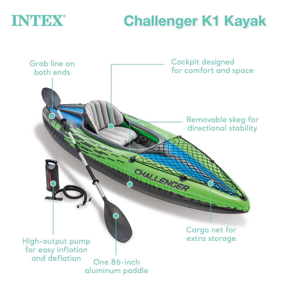 Intex Challenger K1 primer plano del PVC SuperStrong que protege contra abrasiones