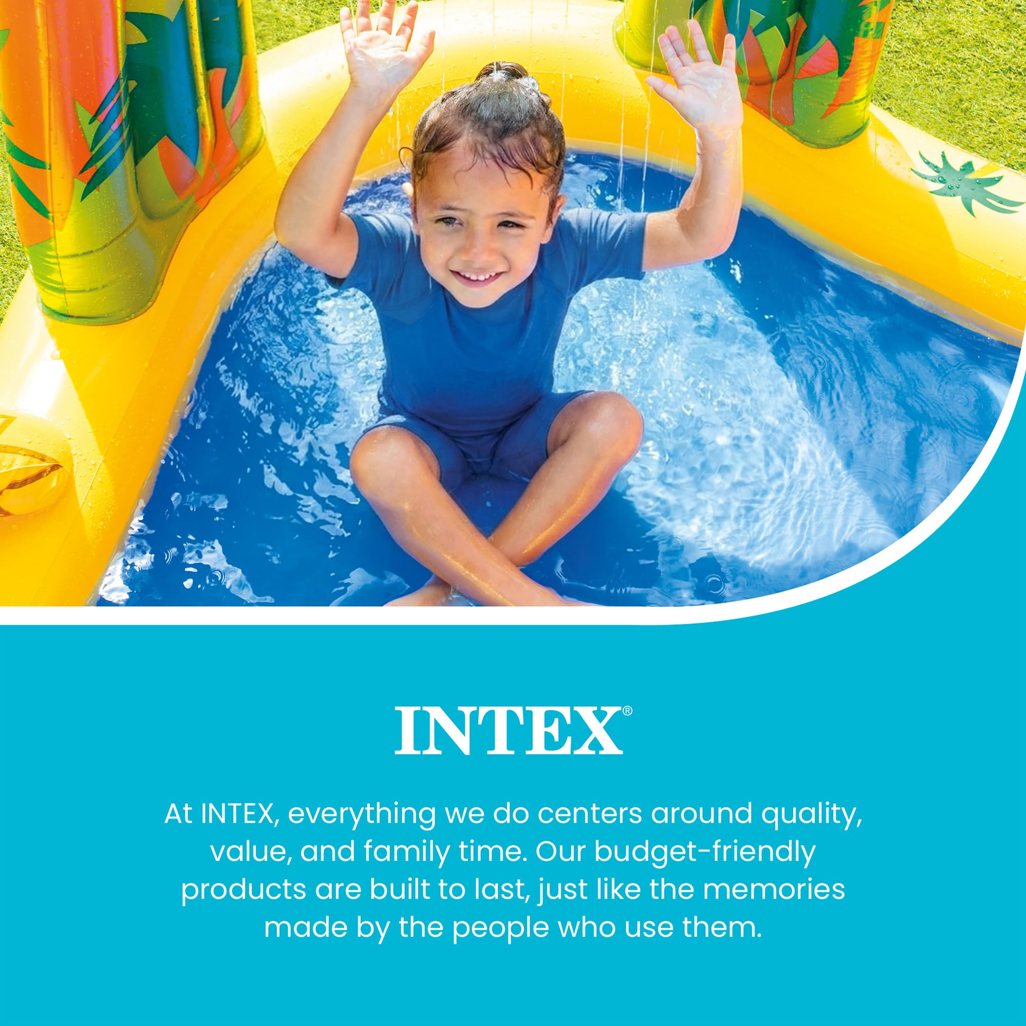 INTEX colchoneta de aterrizaje bajo el tobogán que amortigua caídas
