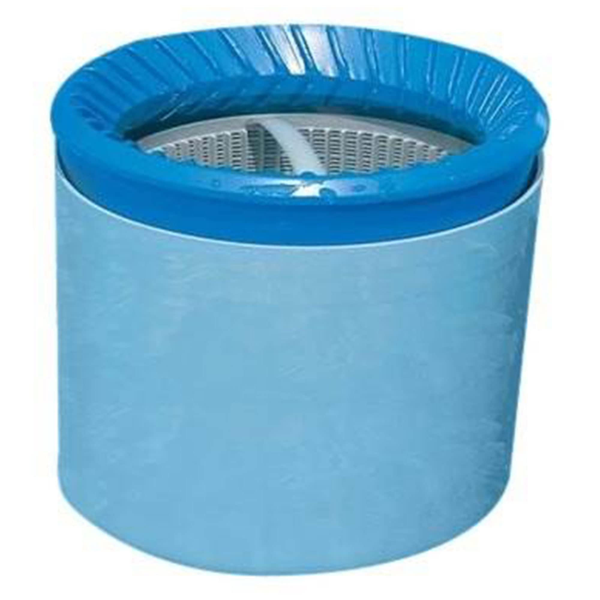 Intex skimmer in backyard pool scene showing cleaner surface enjoyment