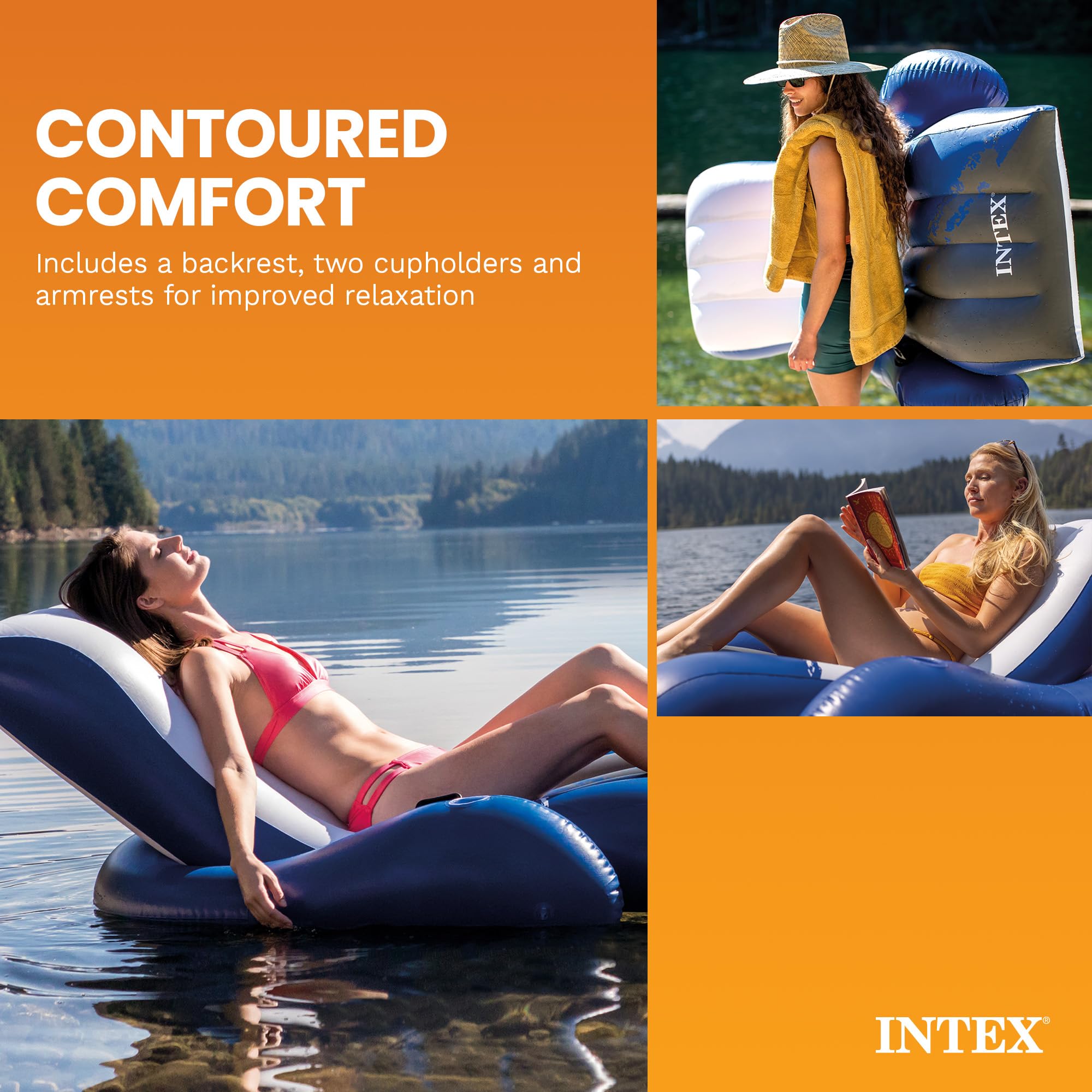 Intex comparativa de tamaño para visualizar escala real