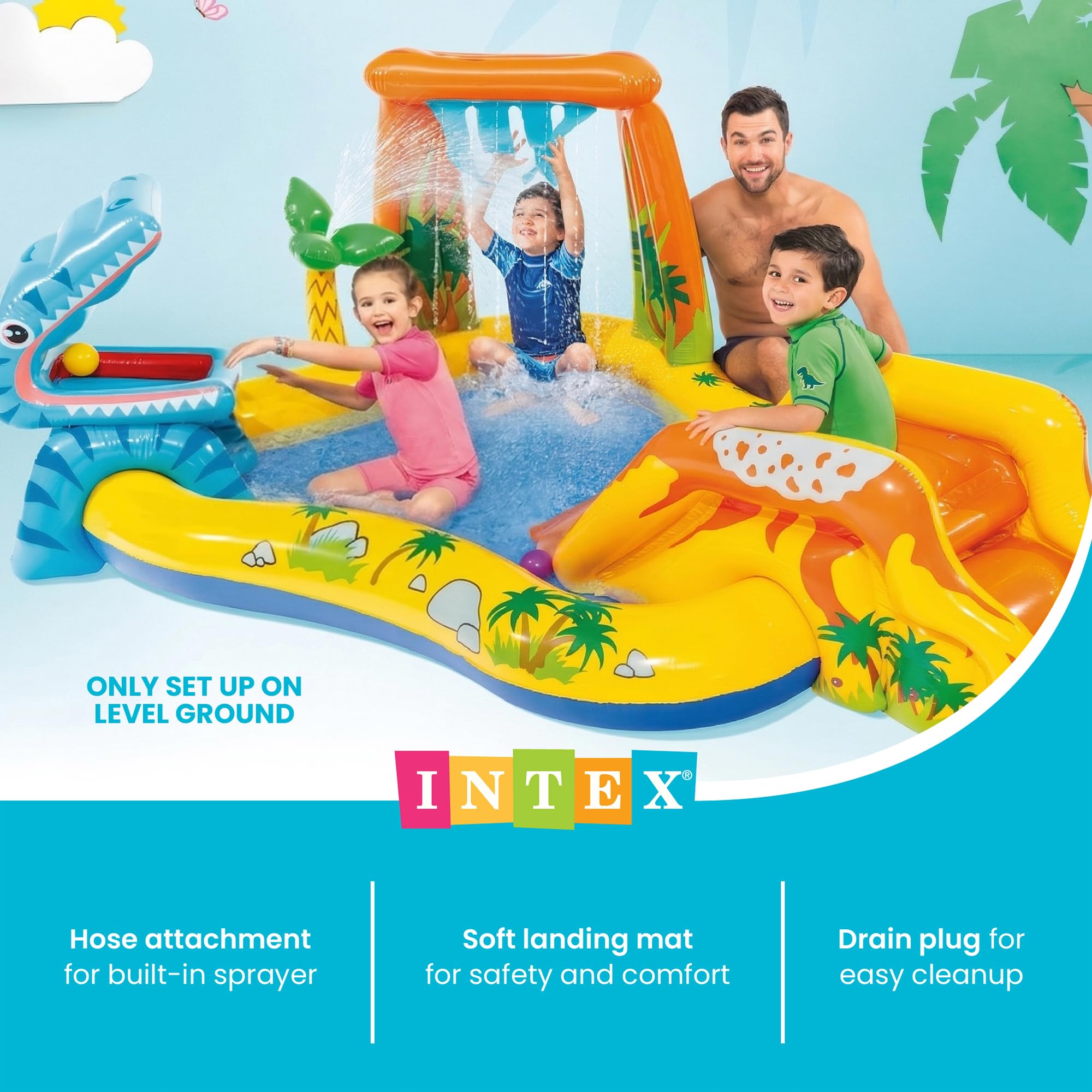 INTEX piscina con seis pelotas multicolor para juego activo y motricidad