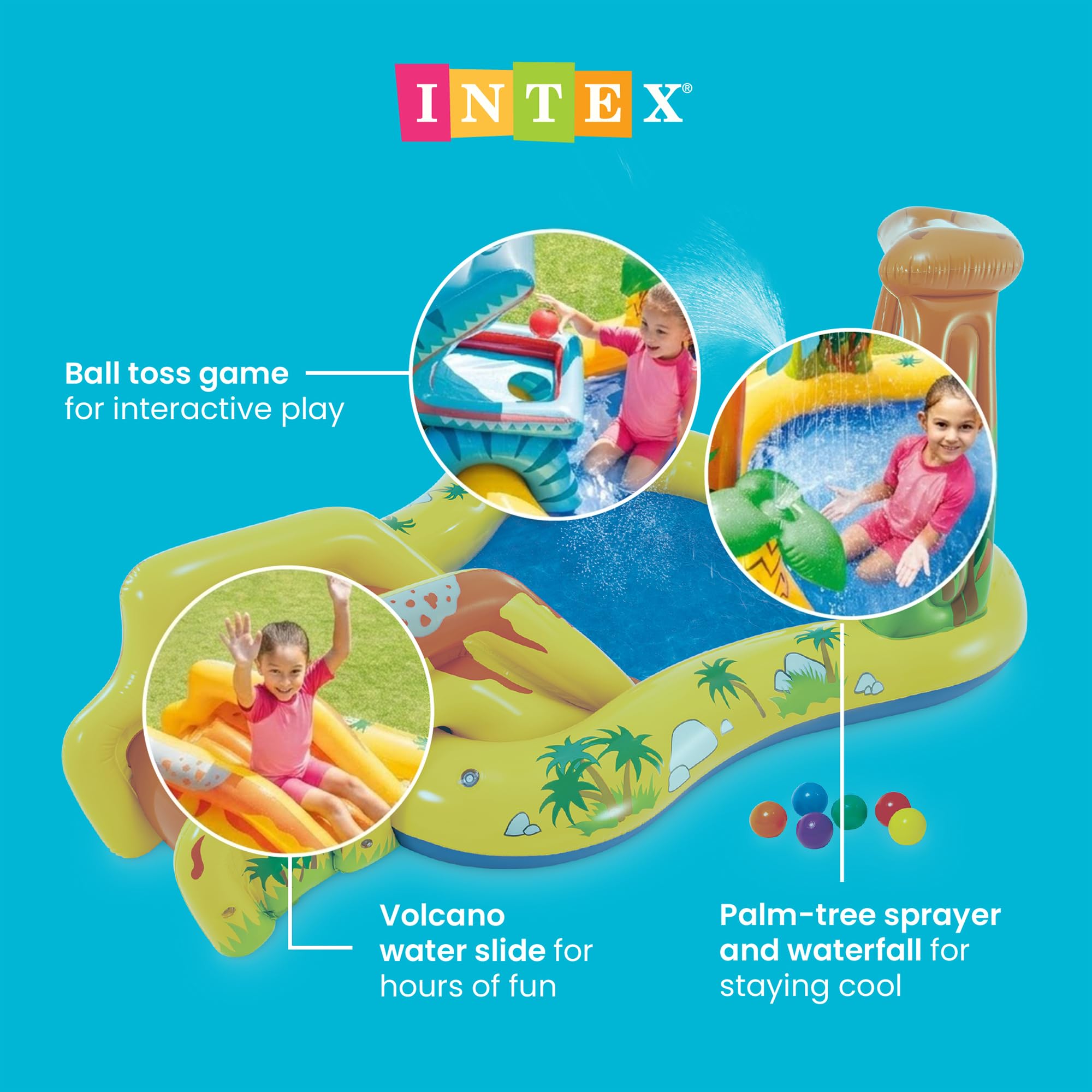 INTEX detalle del vinilo 10 gauge que indica durabilidad y resistencia