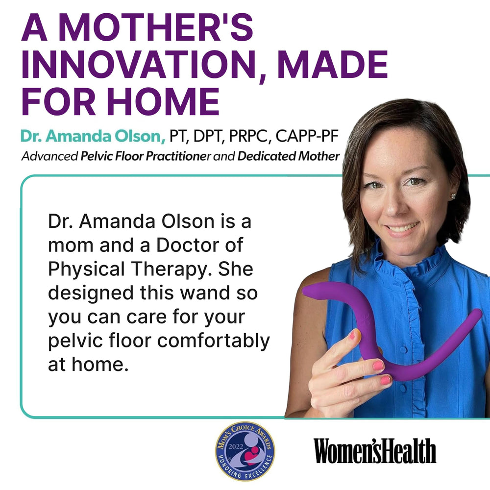 Intimate Rose demonstration of wand positioning to illustrate targeted pelvic care