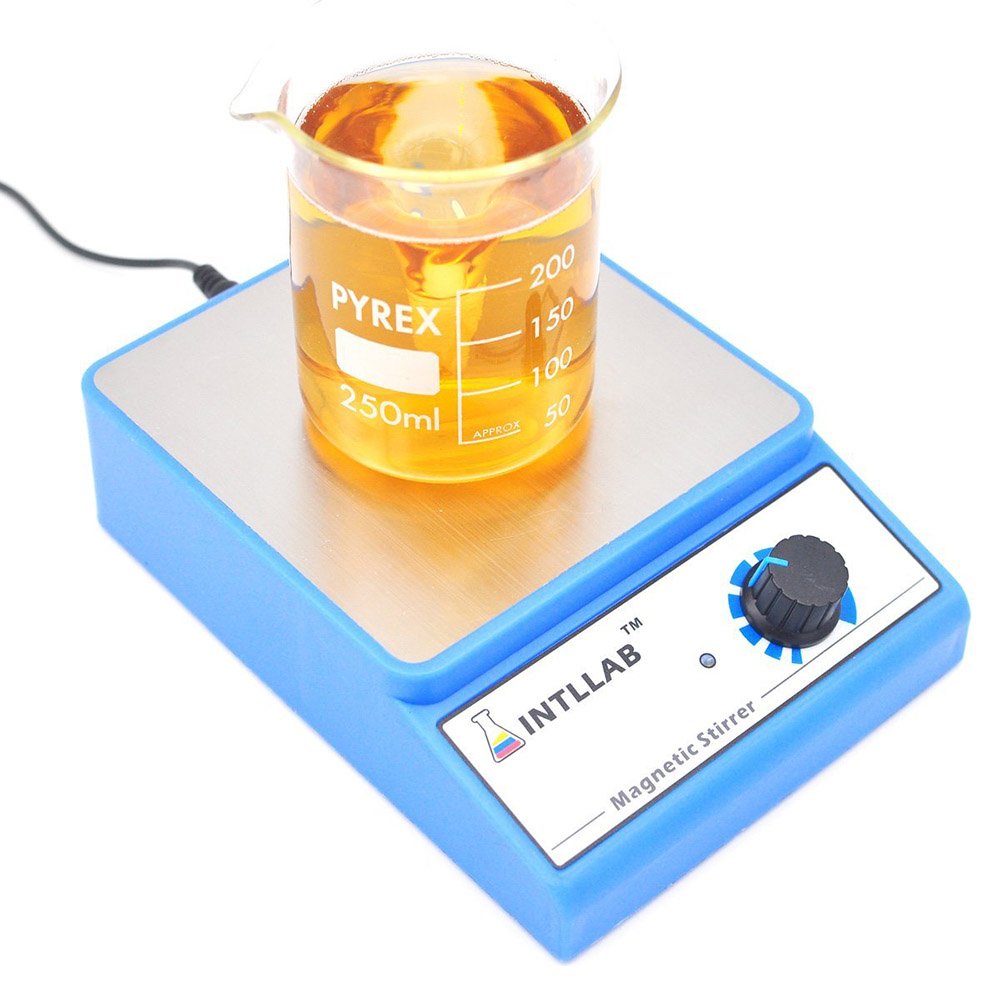 INTLLAB detail of stepless speed knob highlighting precise rpm control up to 3000 rpm