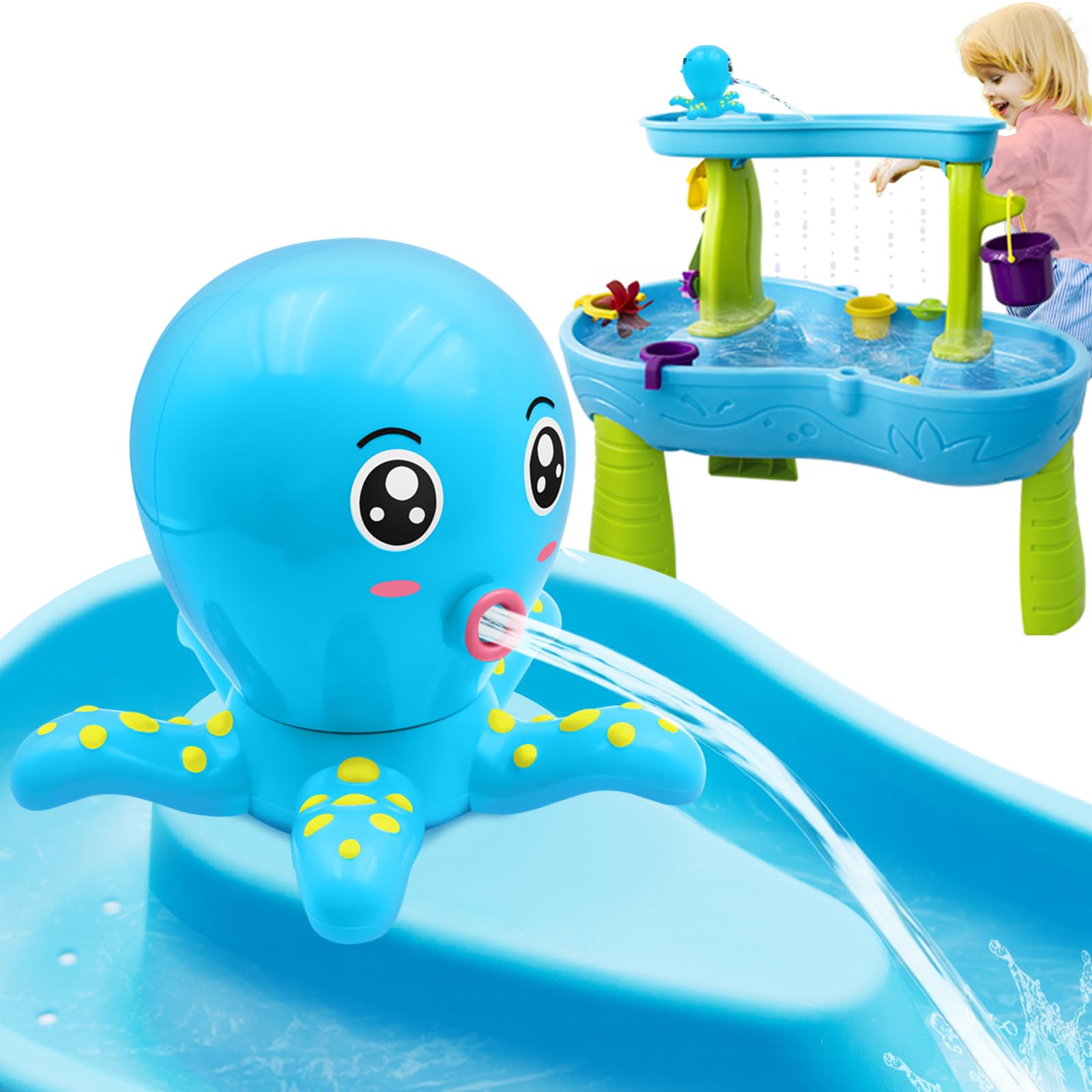 Intoypad pulpo frontal mostrando diseño atractivo y flujo de agua