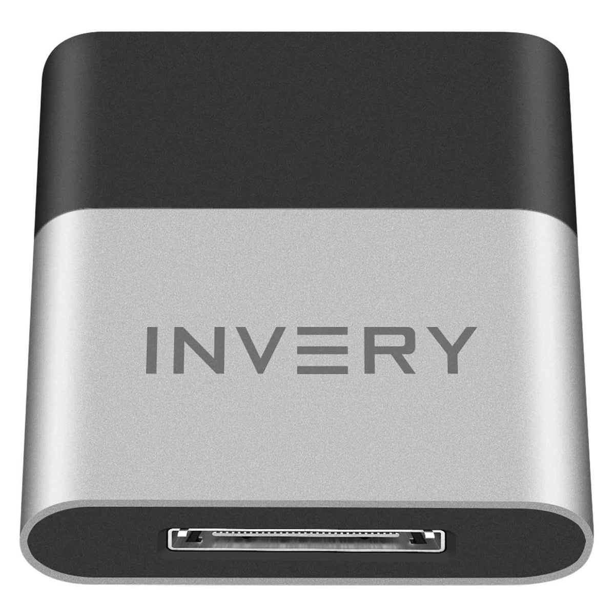INVERY adaptador 30 pin frontal mostrando diseño y fácil instalación
