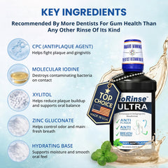 Iotech International ioRinse Ultra textura del líquido que muestra la pureza y sensación suave
