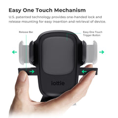 iOttie detalle del brazo telescópico extendido para ajuste de distancia