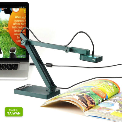 IPEVO V4K multi-jointed stand close-up, easy-angle adjustment benefit