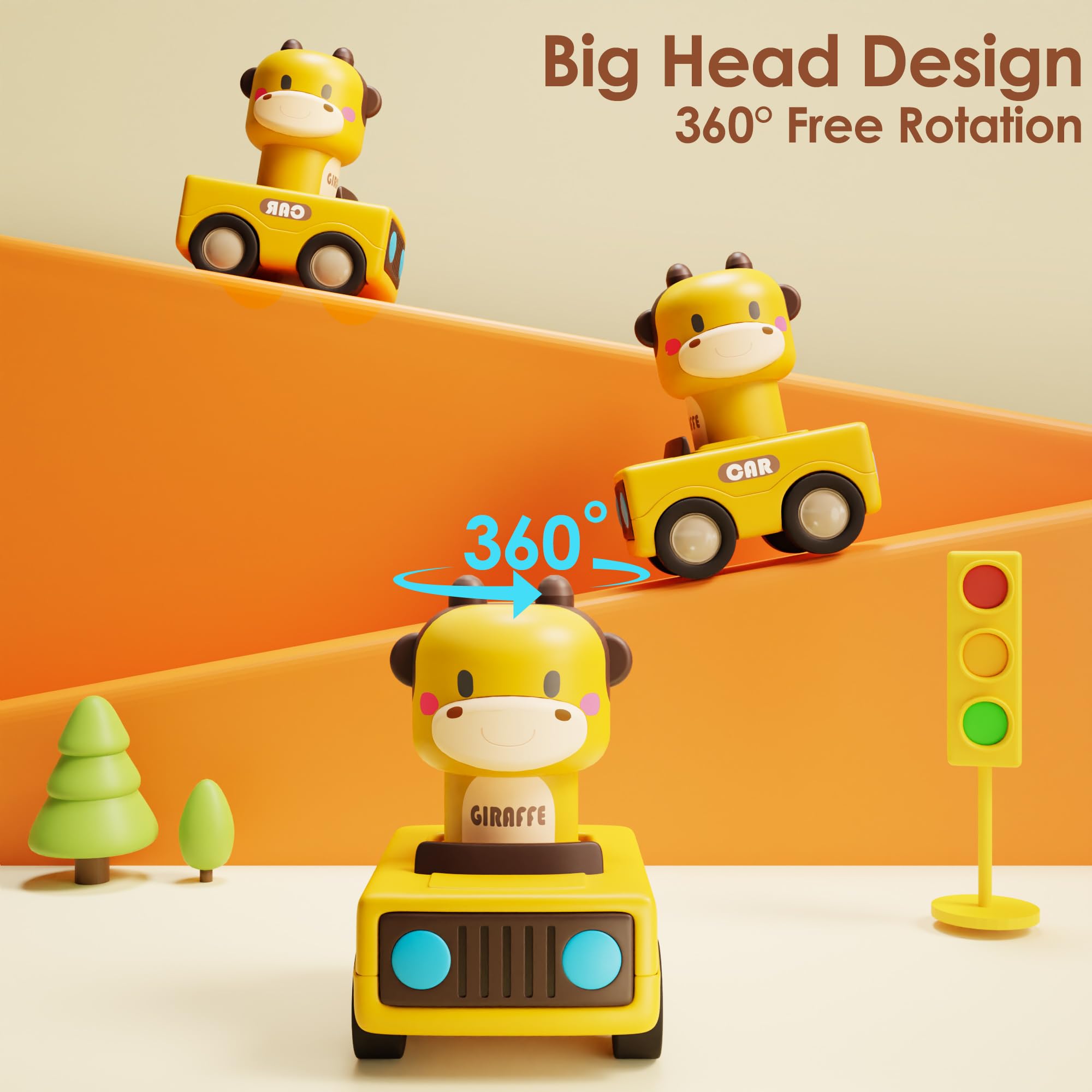 iPlay, iLearn coche en uso con mano de bebé mostrando movimiento