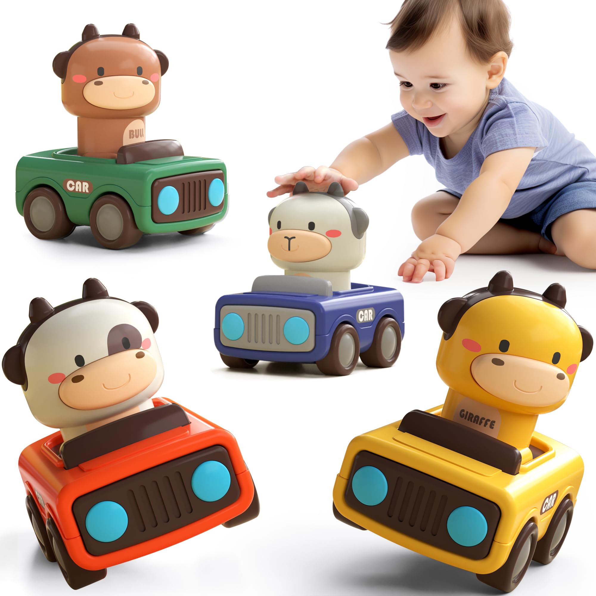 iPlay, iLearn coche frontal empaque mostrando diseño y colores vivos