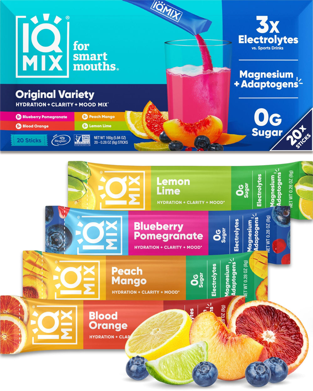 IQBAR IQMIX frente del paquete mostrando variedad y conveniencia