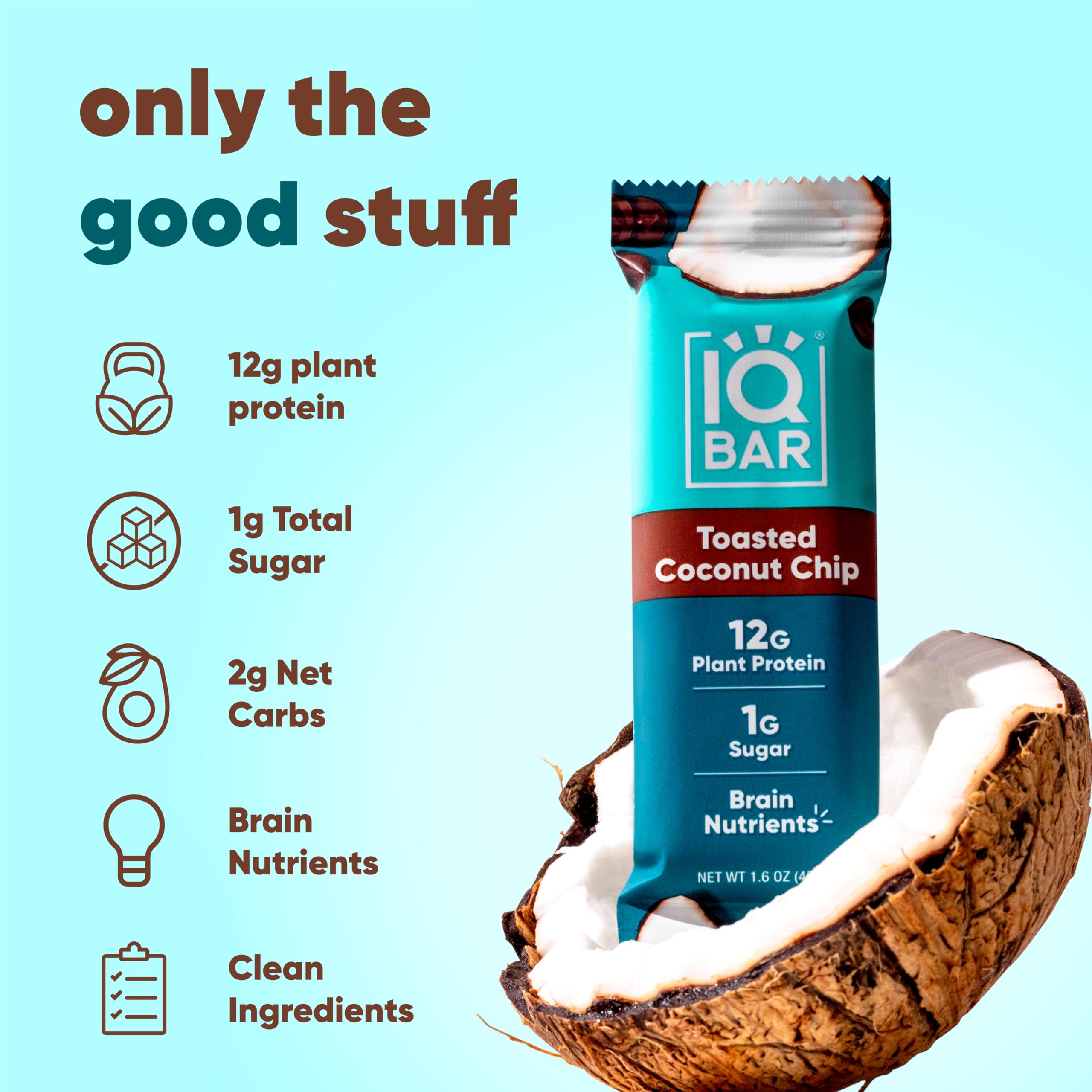 IQBAR ingredientes naturales sobre mesa resaltando plantas y MCT