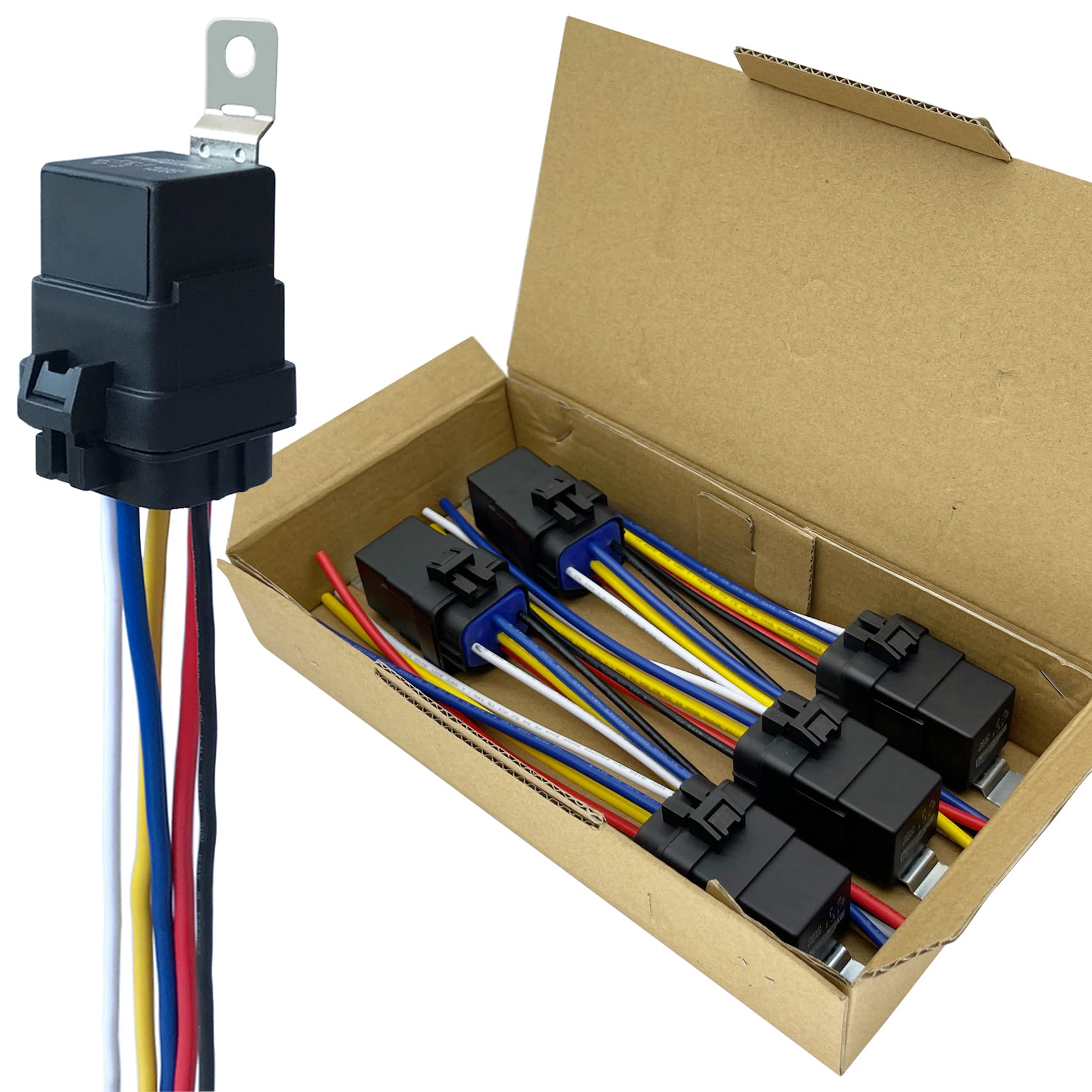 iRhapsody relay front view showing sealed housing and clear markings, improves reliability