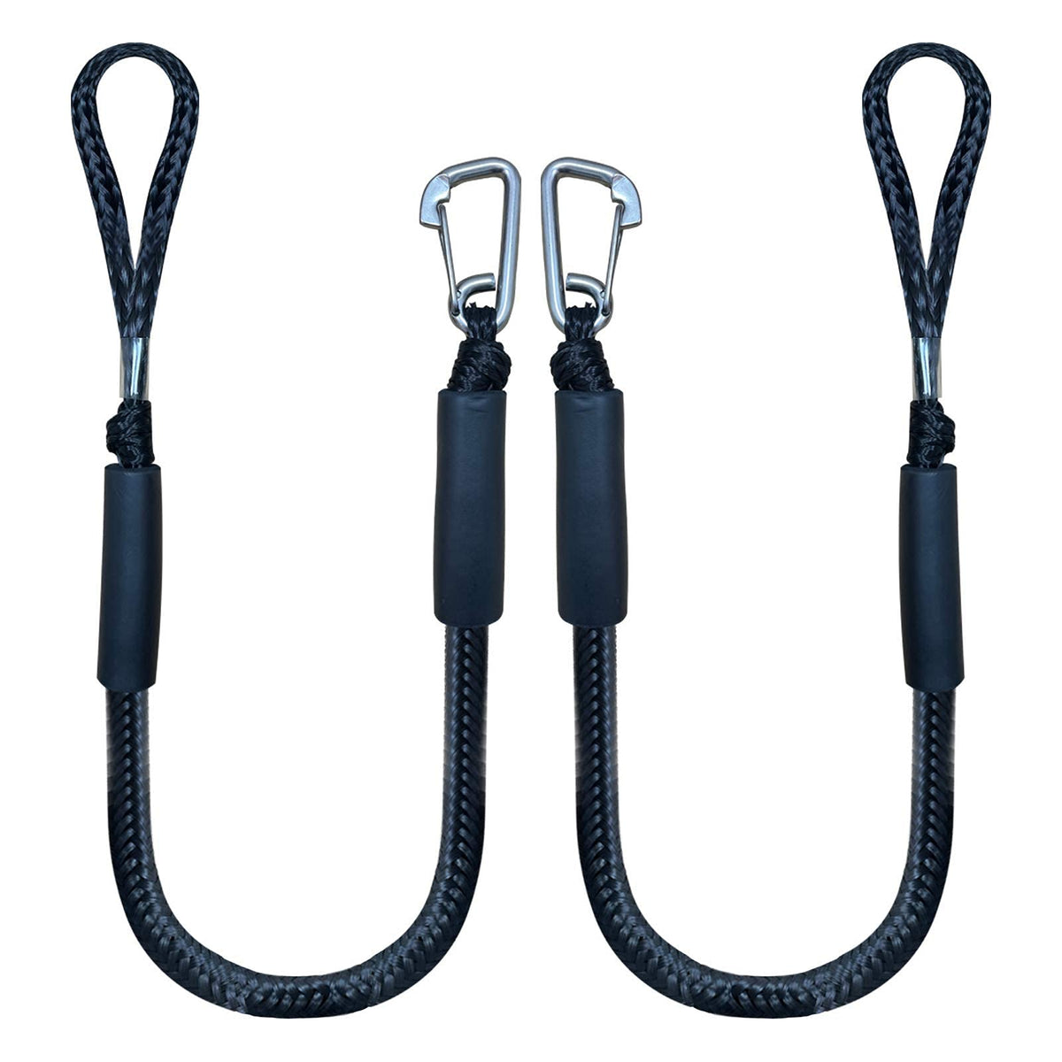 Iririi vista frontal del pack de dos amarras bungee, lista para instalar