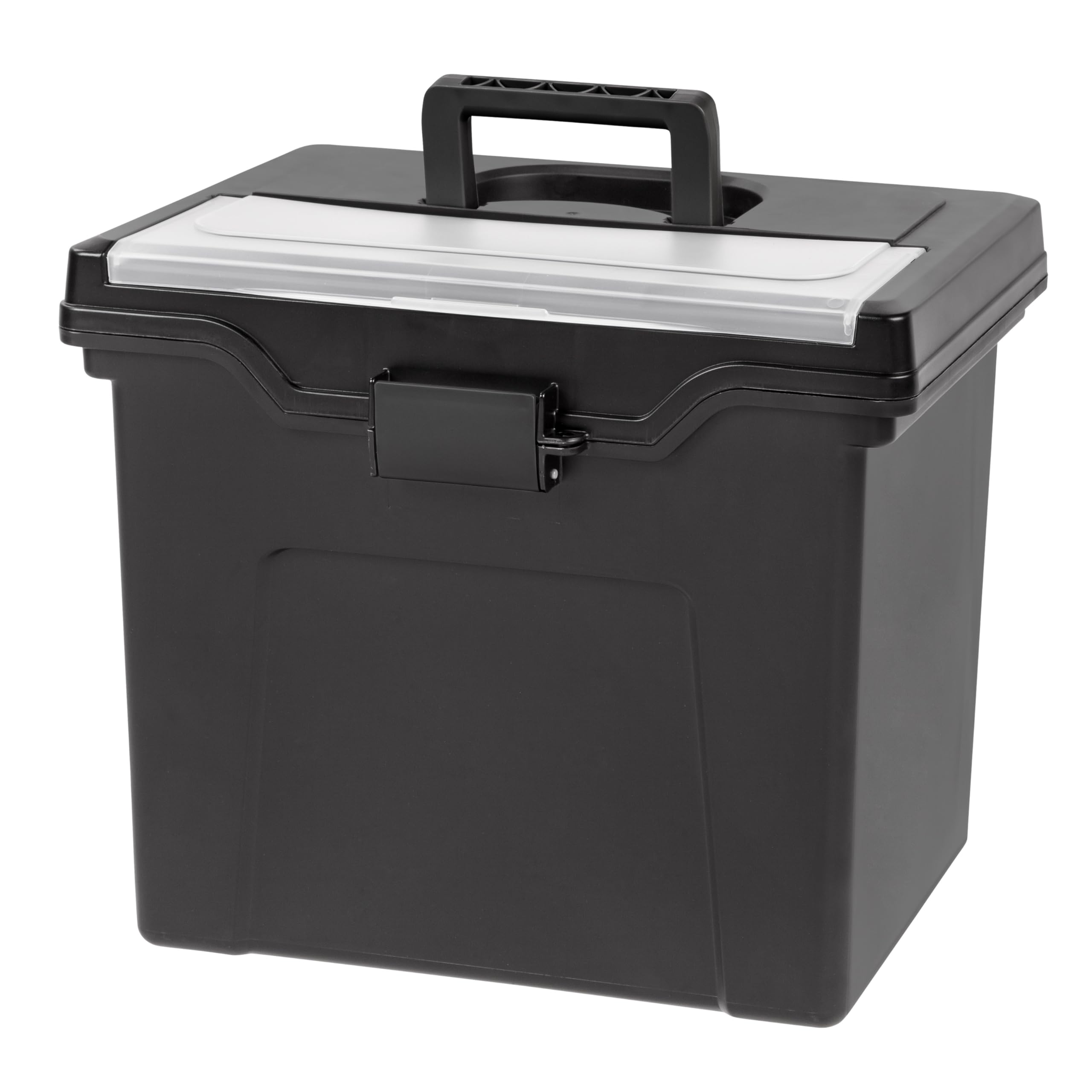 IRIS USA caja frontal con tapa cerrada mostrando diseño resistente