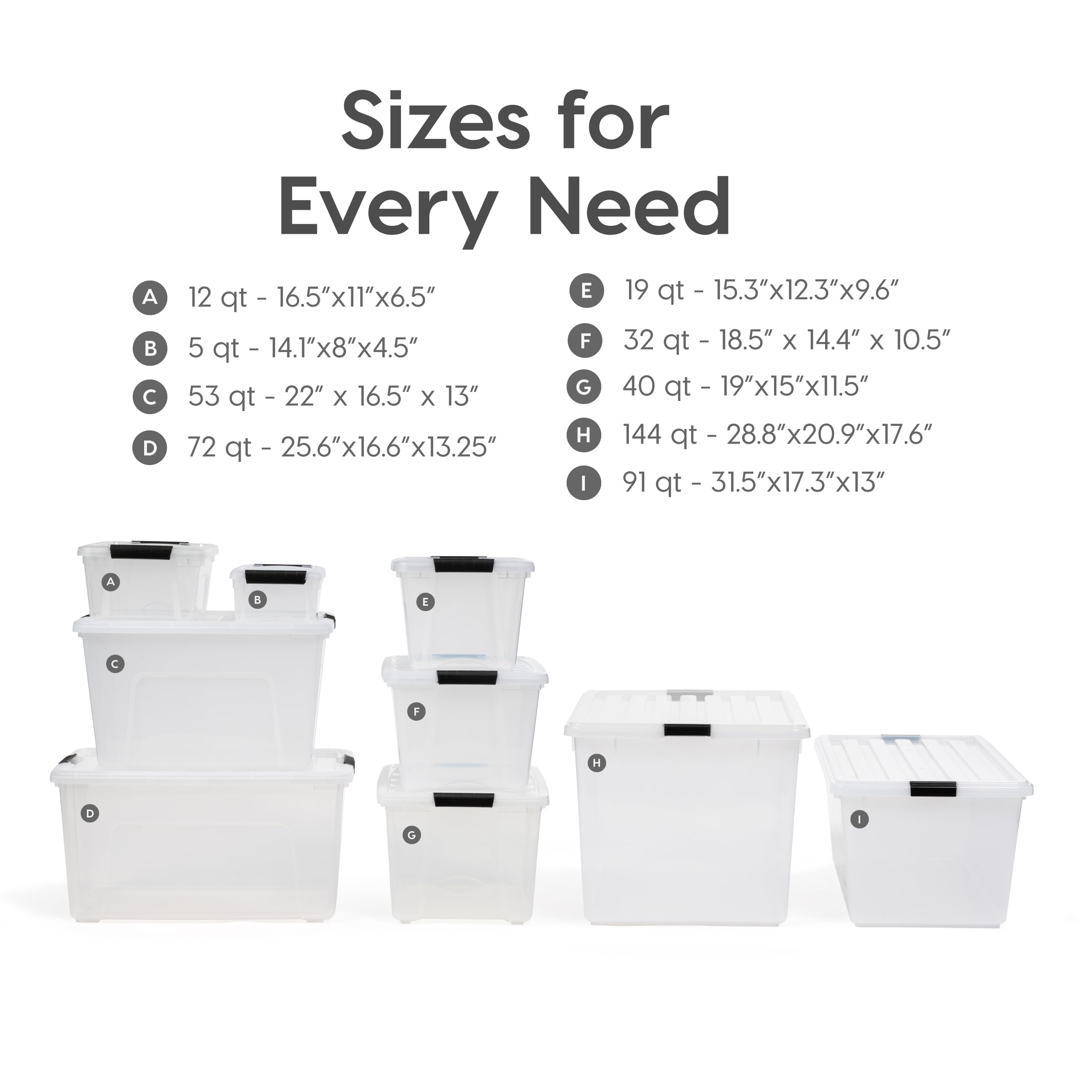 IRIS USA holding craft supplies to show clear viewing and sorting benefit