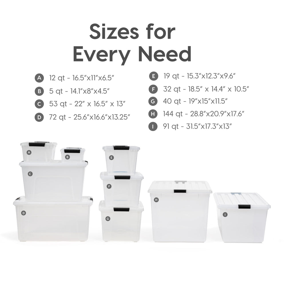 IRIS USA holding craft supplies to show clear viewing and sorting benefit