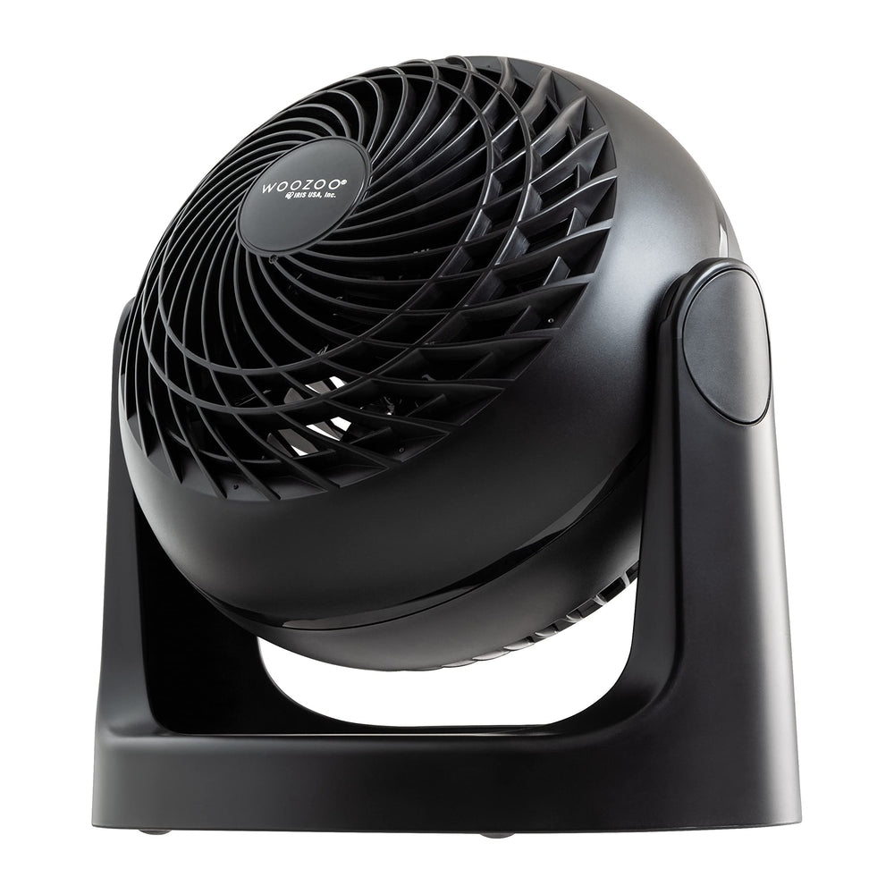 IRIS USA ventilador frontal mostrando diseño compacto y elegancia