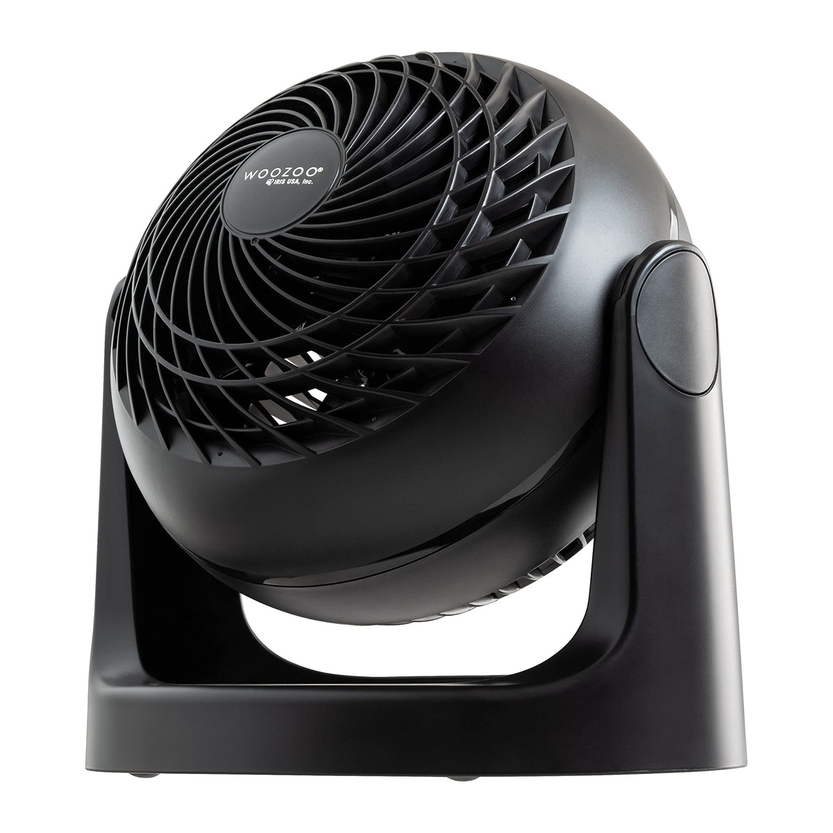 IRIS USA ventilador frontal mostrando diseño compacto y elegancia