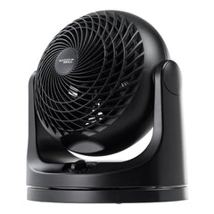 IRIS USA vista frontal del ventilador con diseño compacto y acabado mate