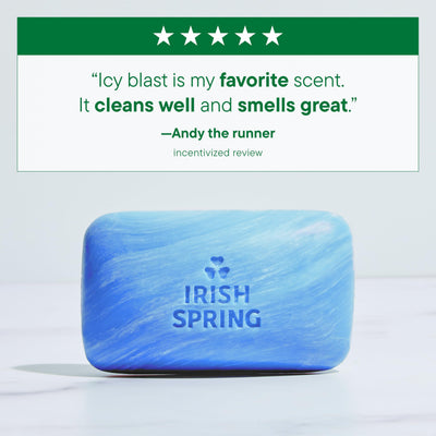 Irish Spring sudsy lather texture demonstrating cleansing effectiveness