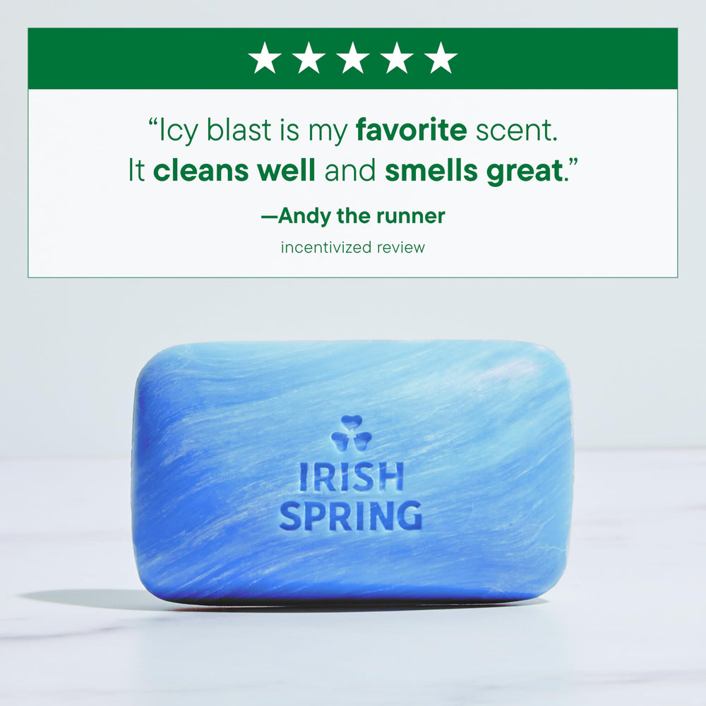 Irish Spring sudsy lather texture demonstrating cleansing effectiveness