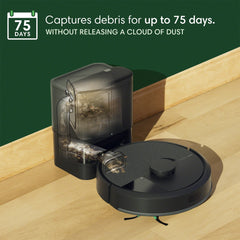 iRobot Roomba 105 suction brush closeup showing powerful dirt pickup