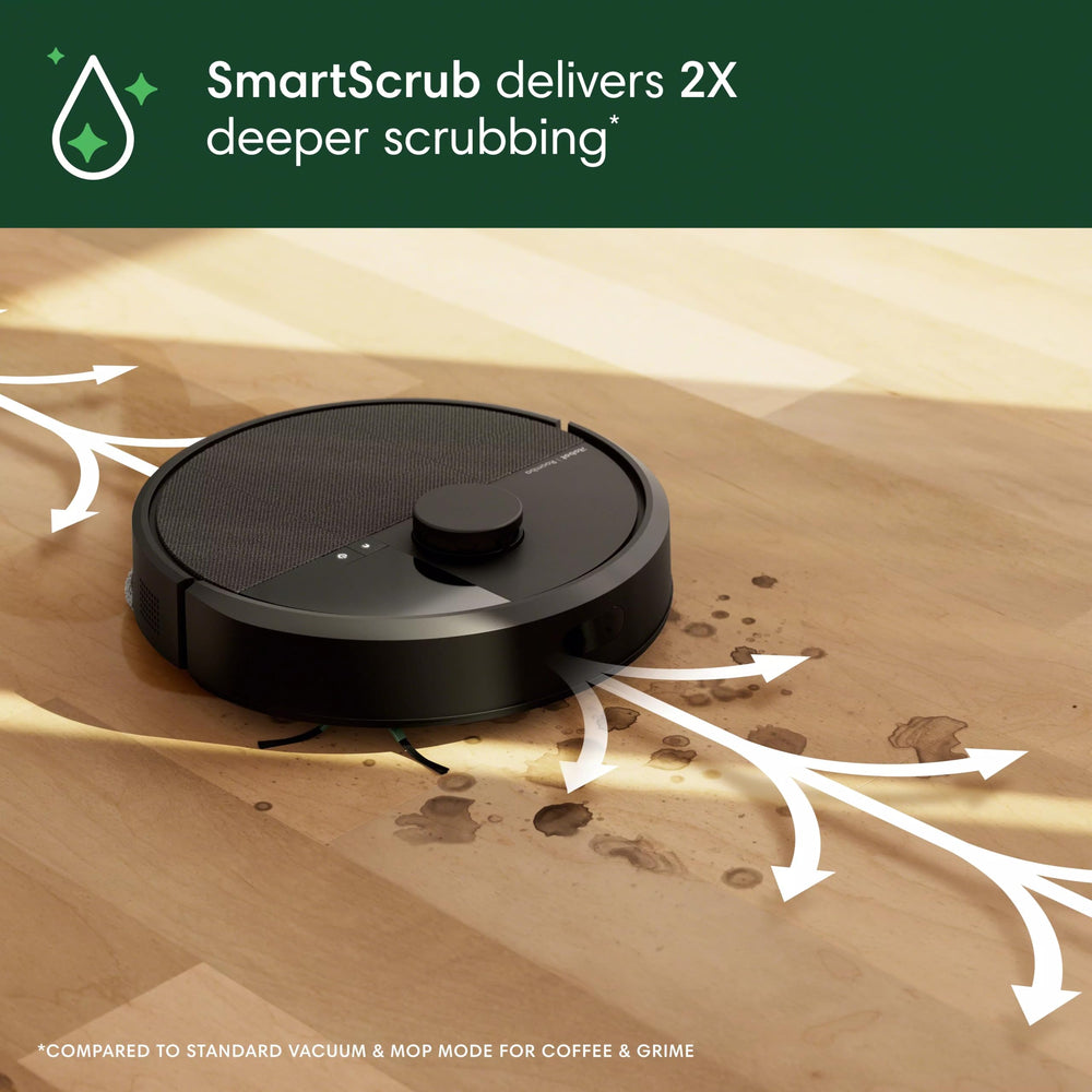 iRobot ClearView LiDAR map display on phone for precise room coverage