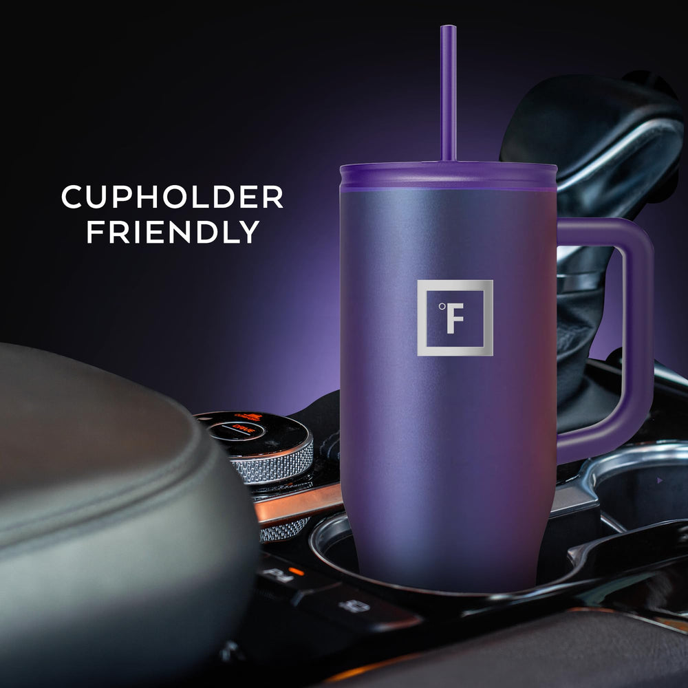 IRON °FLASK vaso en portavasos de coche para uso seguro