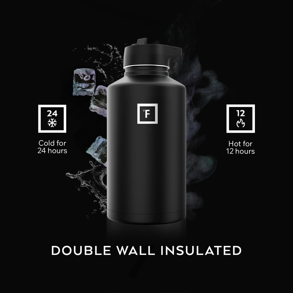 IRON °FLASK sujeto a mochila con mosquetón para transporte cómodo