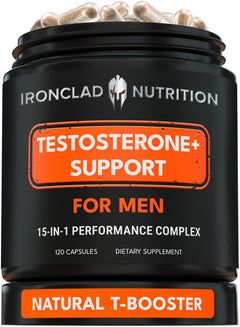 IRONCLAD NUTRITION front packaging showing supplement benefits and clear labeling