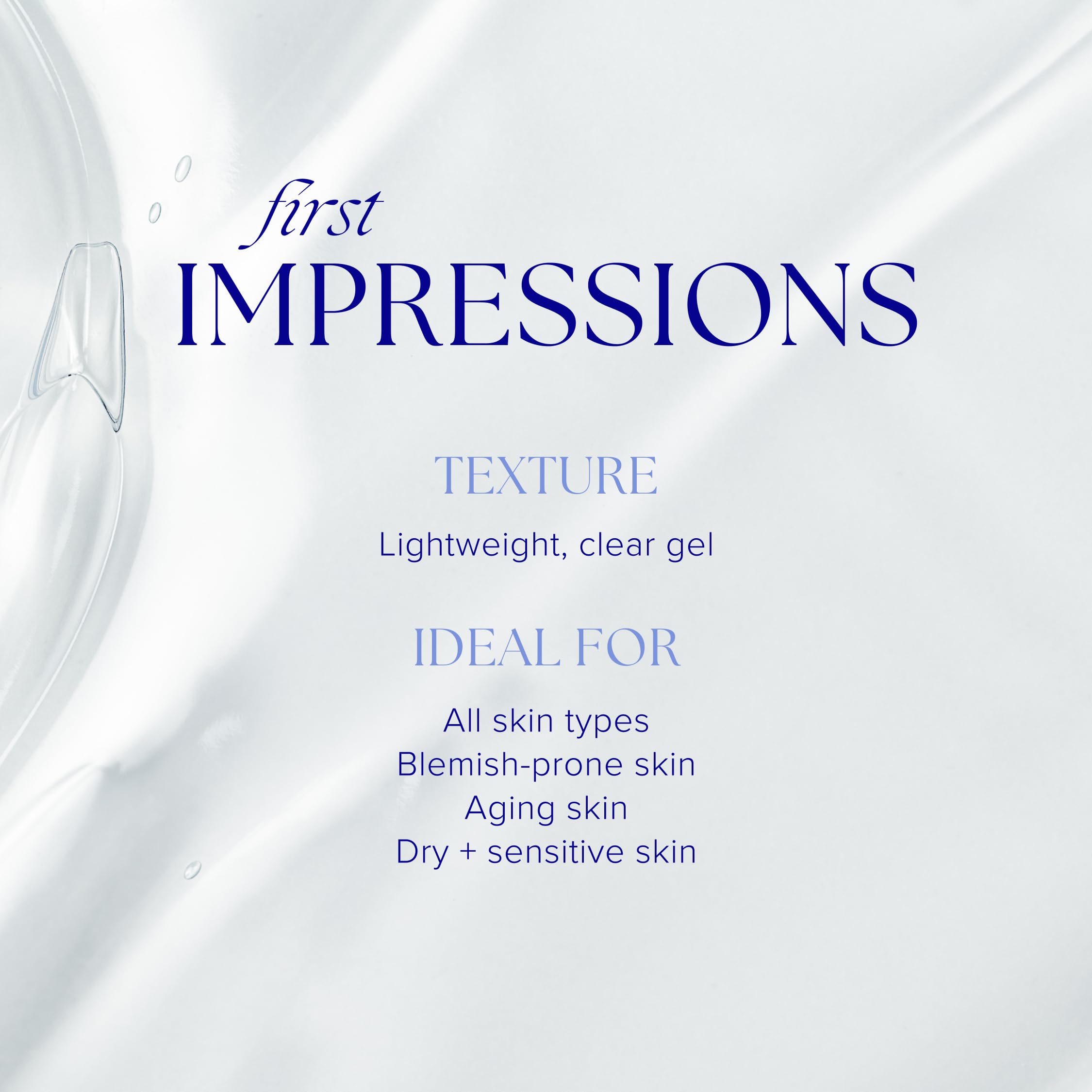 iS CLINICAL close-up of gel texture illustrating gentle, effective cleanse