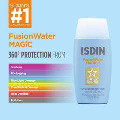 ISDIN aplicación facial con dedos demuestra acabado invisible