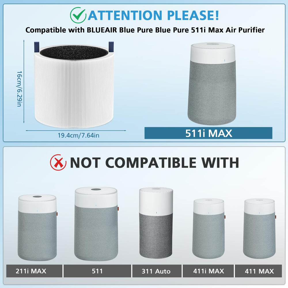 iSingo filtro 511i MAX detalle de textura que indica capacidad filtrante