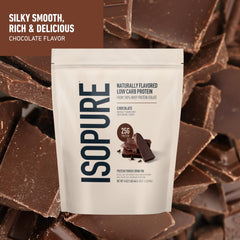 Isopure scoop into shaker demonstrating quick 25g protein convenience