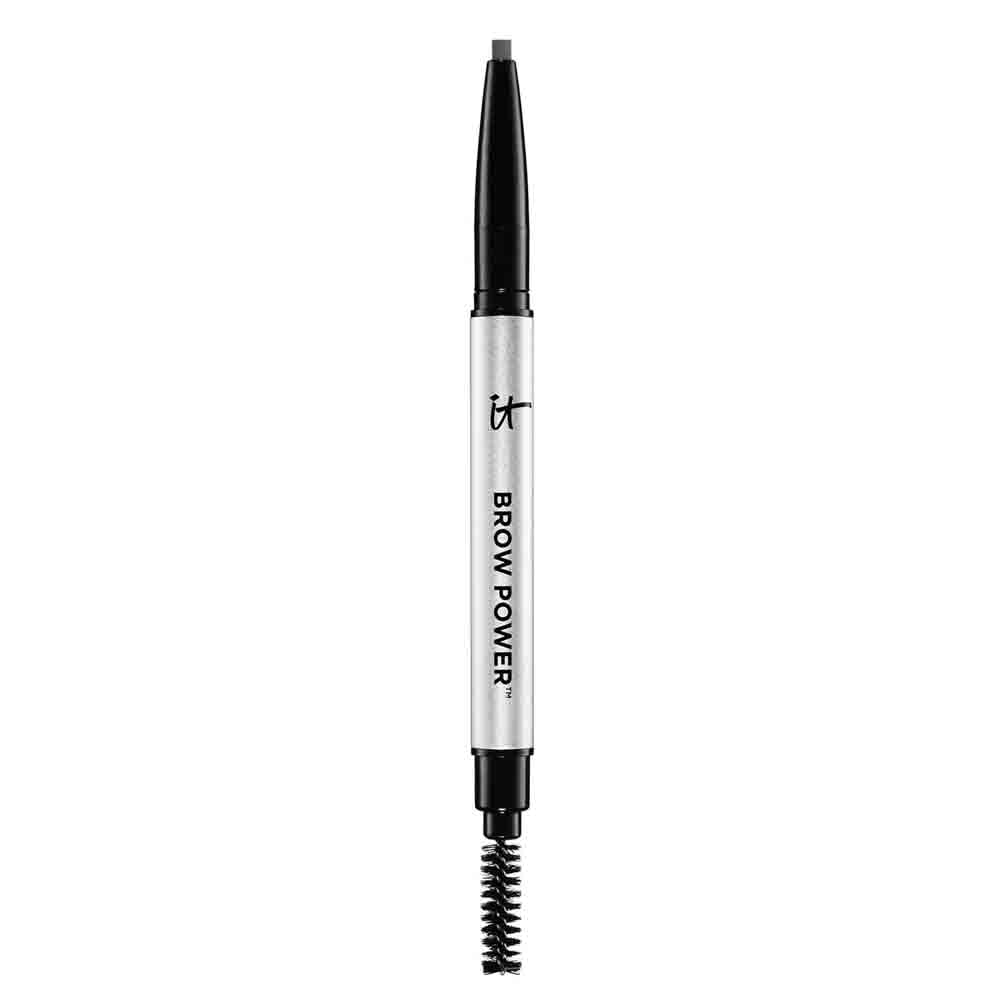 IT Cosmetics lápiz frontal y empaque mostrando diseño y versatilidad
