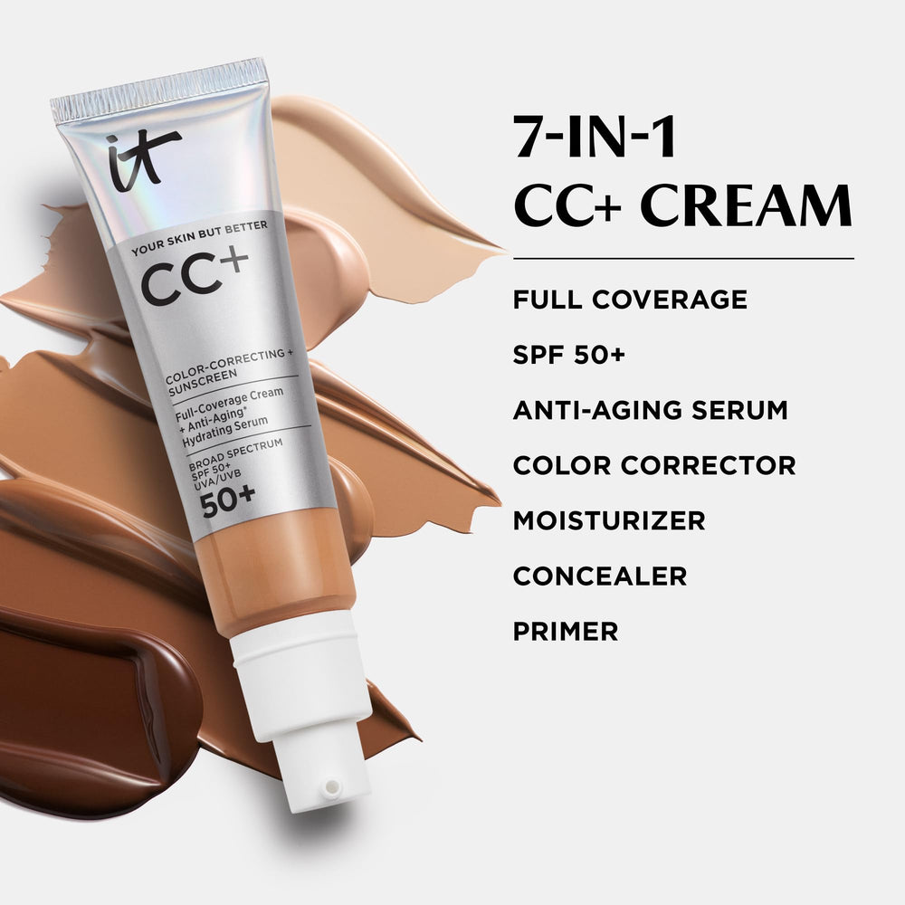 IT Cosmetics ingredients label highlighting hyaluronic acid benefit