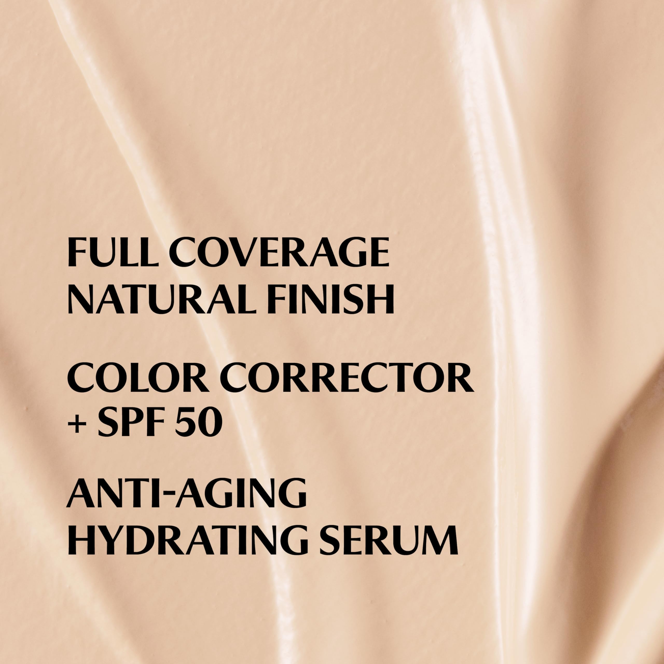 IT Cosmetics creamy texture swatch highlighting hydrating finish benefit