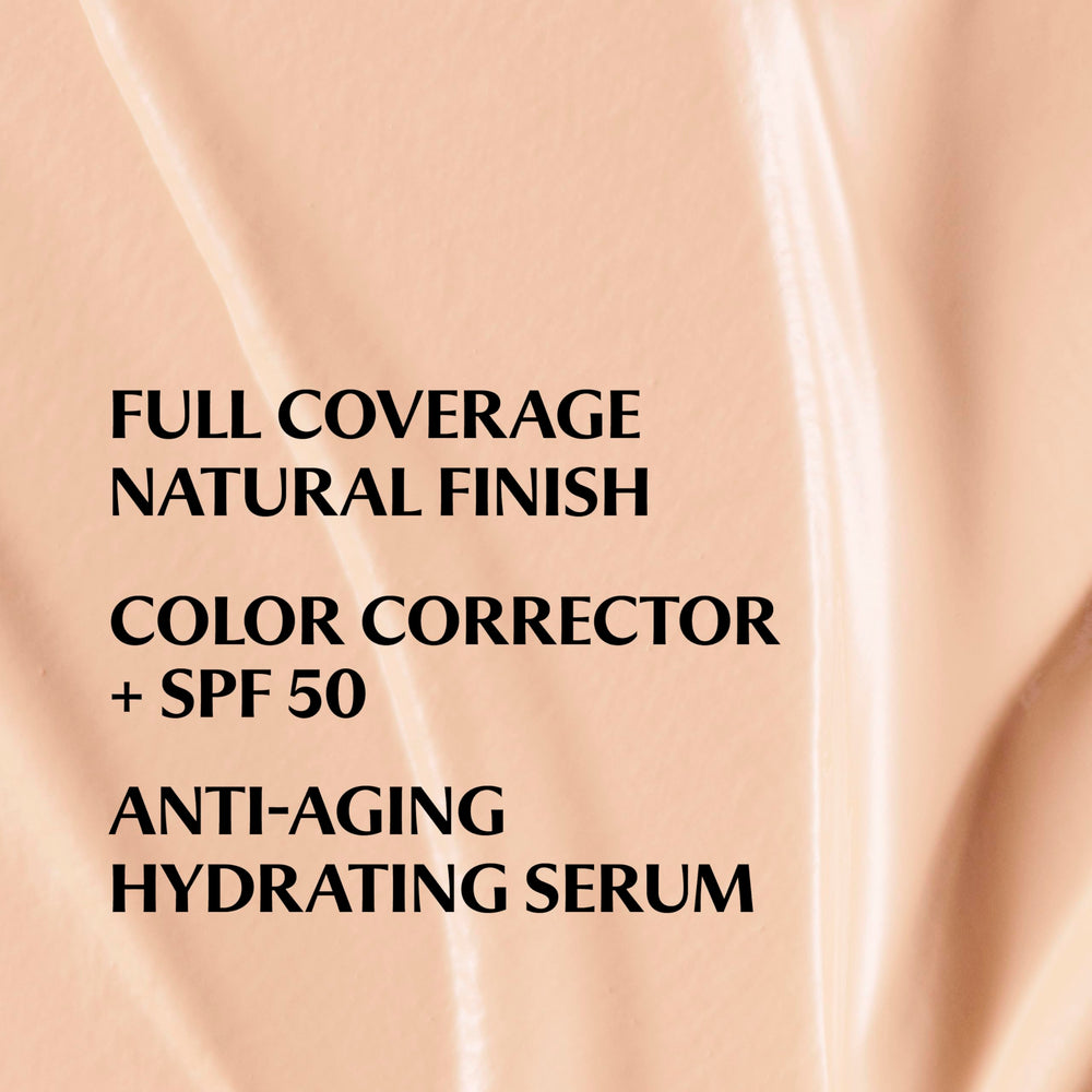 IT Cosmetics creamy texture swatch highlighting hydrating finish benefit