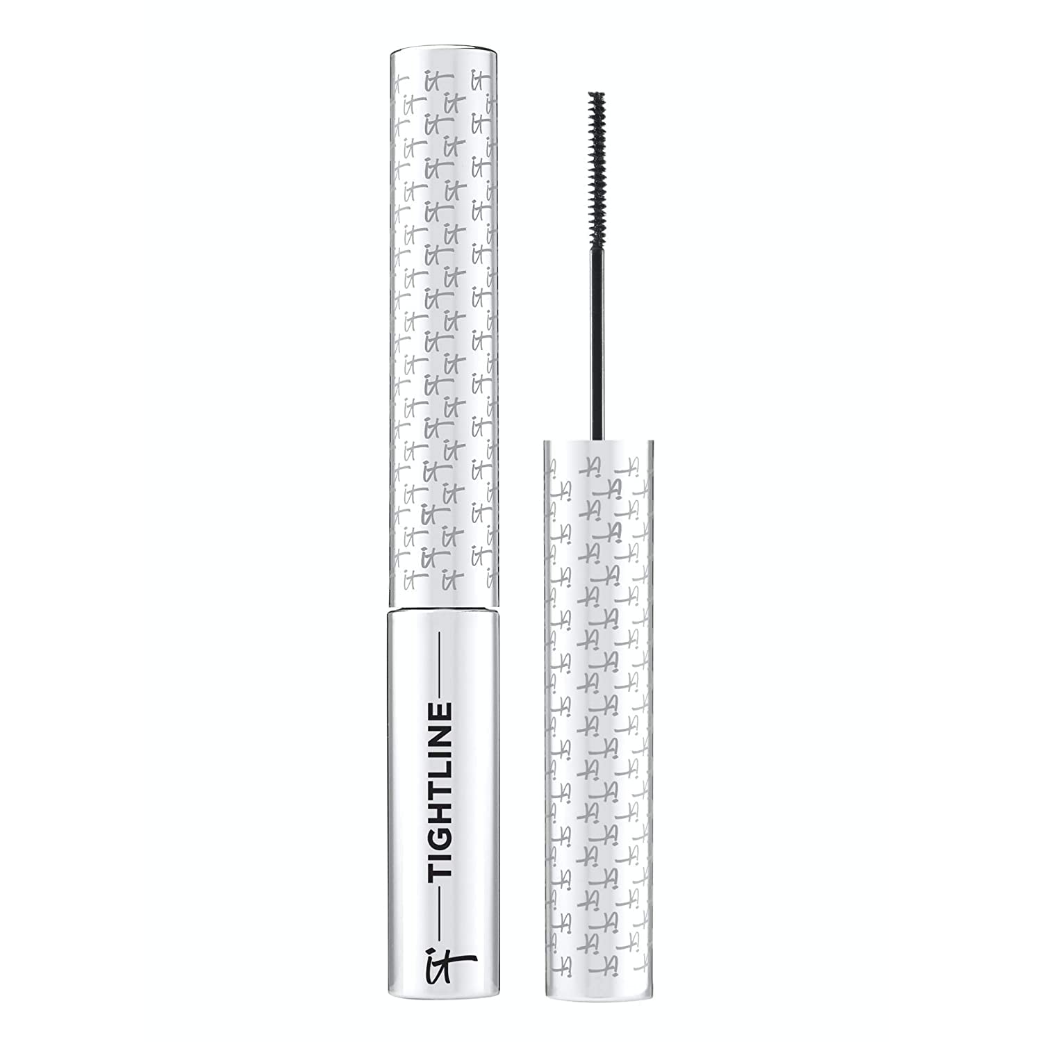 IT Cosmetics envase frontal negro, muestra acabado intenso