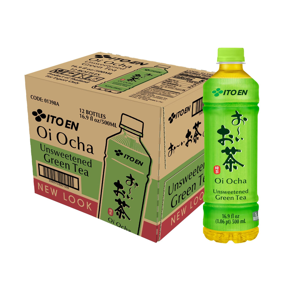 ITO EN Oi Ocha botella frontal mostrando diseño verde y etiqueta auténtica
