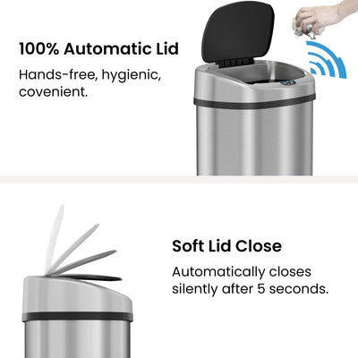 iTouchless sensor detail showing infrared beam for hands-free sanitation benefit